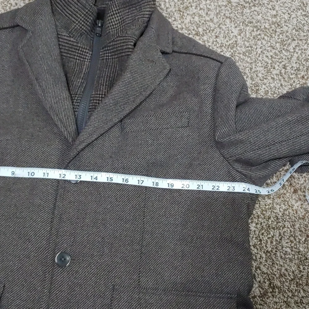 Jos. A. Bank Gray Reserve Coat Gray Wool Blend Layered Sport Men's Size XL